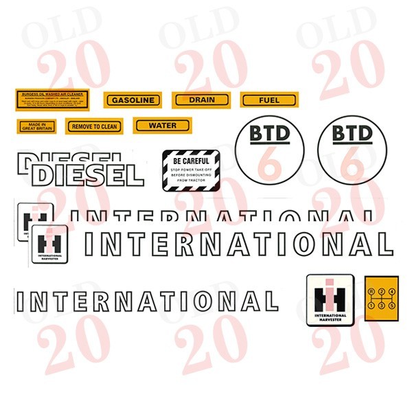 International BTD6 Decal Set