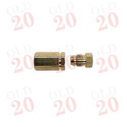1/8" NPT (FEMALE) to 1/4" compression (MALE) Oil Pressure Gauge Pipe Fitting