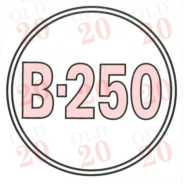 IH B250 Circular Side Decal