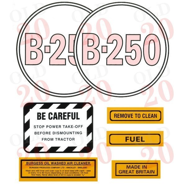 IH B250 Decal Set