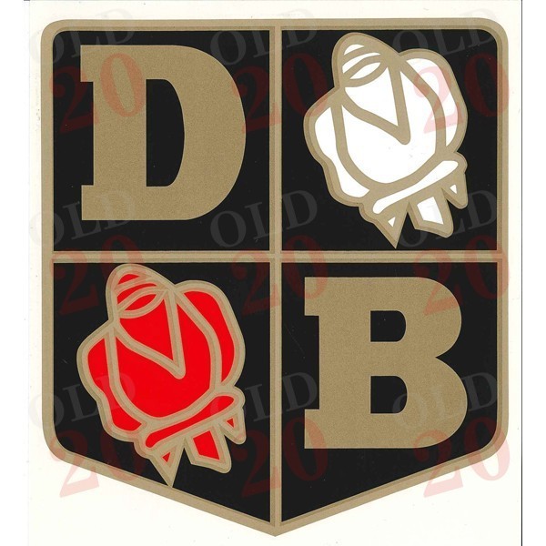 Large David Brown Rose Decal