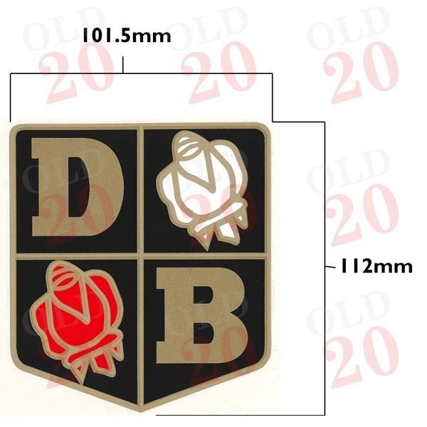 Old Style Rose Decal (Medium) - DB