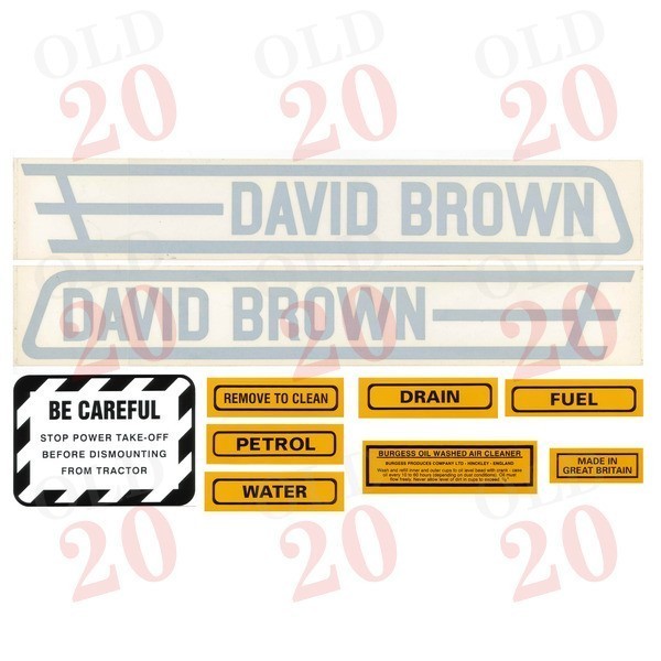 David Brown VAK Decal Set