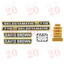 DB770 Selectamatic 12-Speed Decal Set