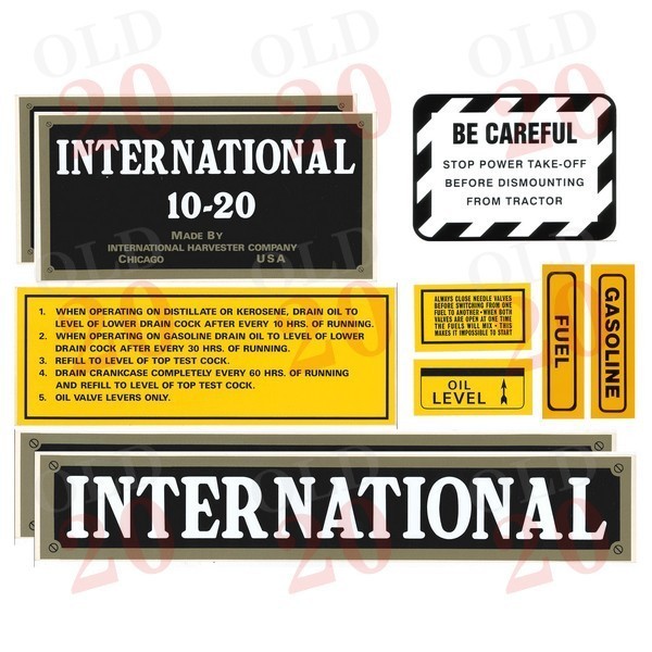 IH 10/20 Decal Set