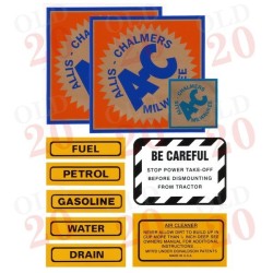 Allis Model U Decal Set