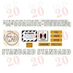 McCormick Deering W9 Decal Set