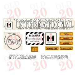 International W6 Decal Set