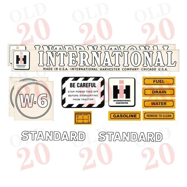 International W6 Decal Set