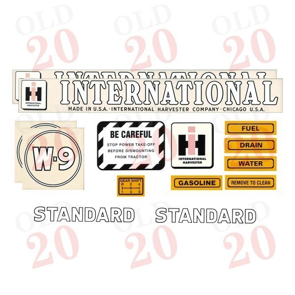 International W9 Decal Set