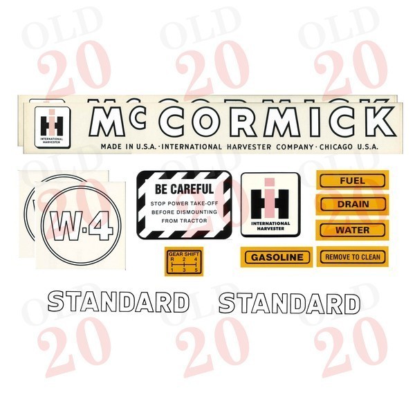 McCormick W4 Decal Set