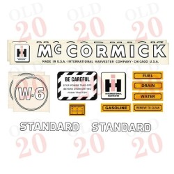 McCormick W6 Decal Set