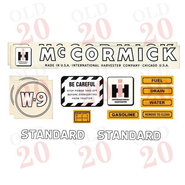 McCormick W9 Decal Set