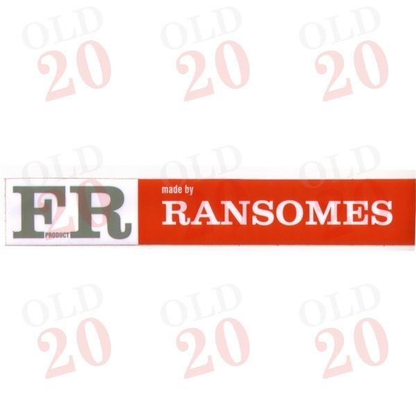 FR Ransomes Plough Decal