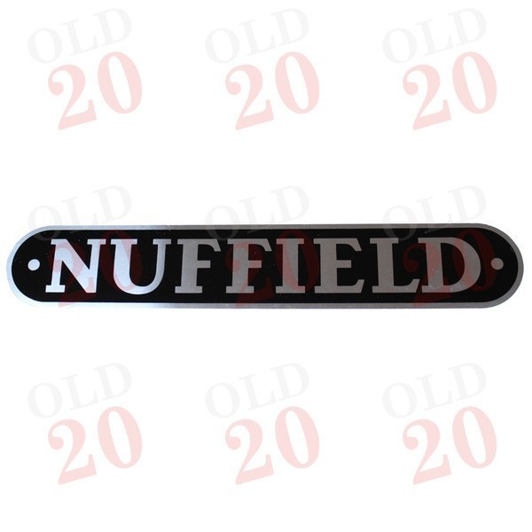 Nuffield Silver Bonnet Decal