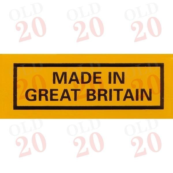 Made in Great Britain Decal