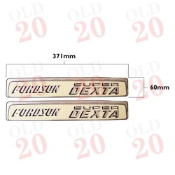 Fordson Super Dexta Bonnet Side Decal (Pair)