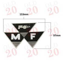 Large Massey Ferguson Triple Triangle Decal