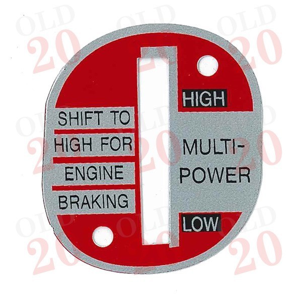 Red Multi Power Lever Plate Massey Ferguson