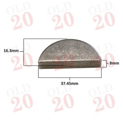 Case & Ford King Pin Woodruff Key