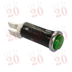 Green Dash Warning Light (With Chrome Bezel)