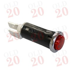 Red Dash Warning Lamp (With Chrome Bezel)
