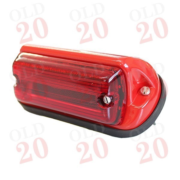 MF, Leyland Oblong Rear Lamp with Red Lens