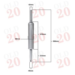 Fordson Dexta, Super Dexta & David Brown 990 Exhaust Silencer