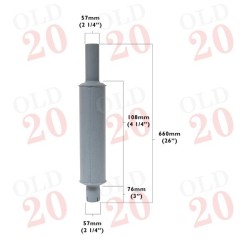 Case D, C, DEX Vertical Exhaust Silencer