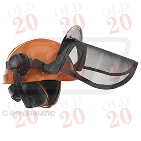 Forestry Helmet (With Ear Defenders & Mesh Visor)
