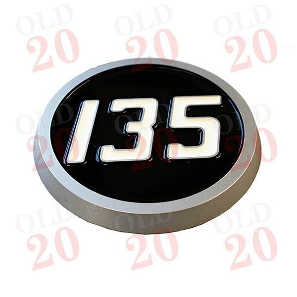 Molded Plastic MF135 Side Emblem