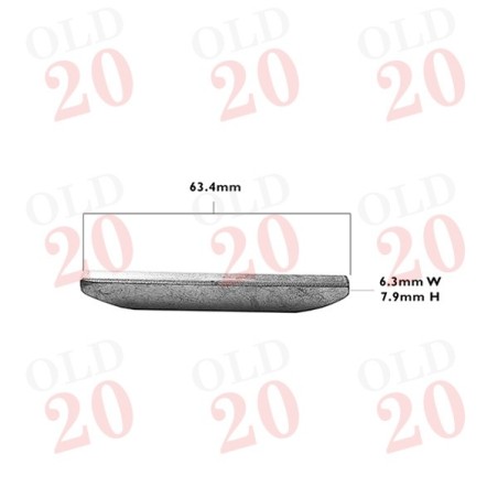 Crankshaft Woodruff Key - Fordson, Massey Ferguson