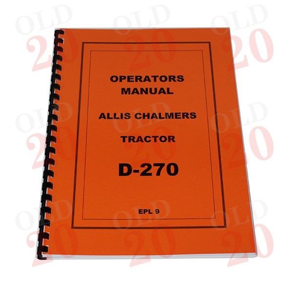 Allis Chalmers D270 Operators Handbook