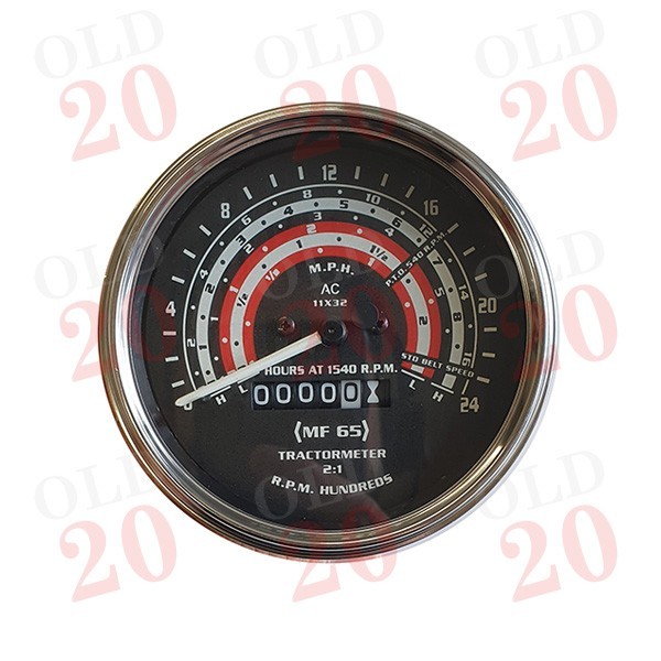 thumbnail image 2 of Tachometer Gauge Set For Massey Ferguson Tractors – MF35, MF50, MF65, MF135, MF150, MF165 – 6-Gauge Kit 2 of 3