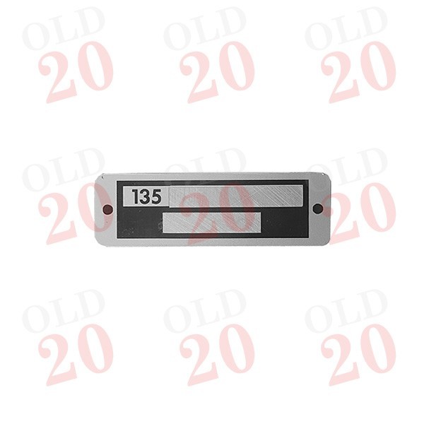 Massey Ferguson 135 Serial Number Plate