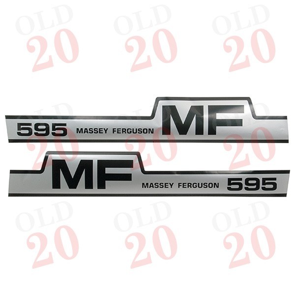 MF595 Bonnet Decal Set