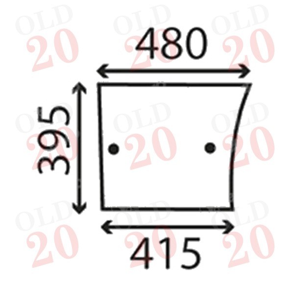 Left Hand Cab Glass Door For John Deere Tractors - Fits 6110, 6210, 6300, 6400, 6620 & More - L169102