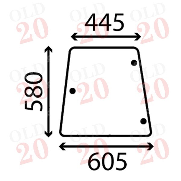 MF300 Series Cab Side Glass