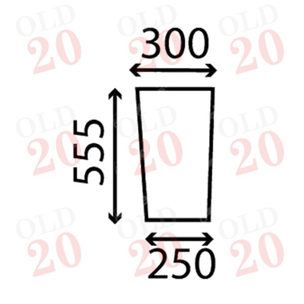 Case IH XL Cab Front Lower Glass