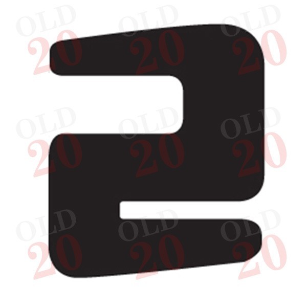 Ford Cab Glass S-Type Glazing Rubber Seal (6mm Glass)