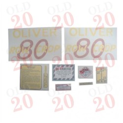 Oliver 80 Rowcrop Decal Set