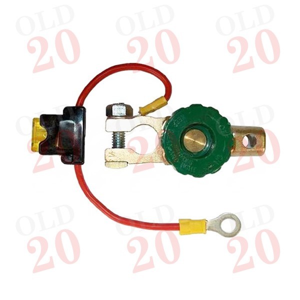 Tractor Battery Isolator Cut Off Negative Terminal Clamp with Fuse
